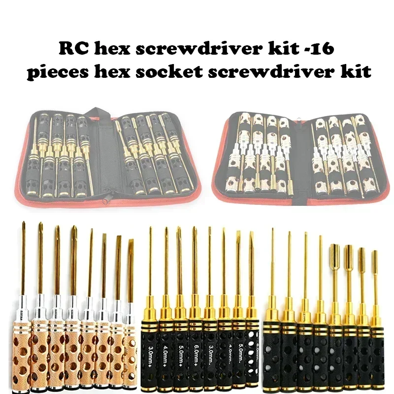 Rc Helicopter Tool Kit - RC Hex Driver Set - 16-delige