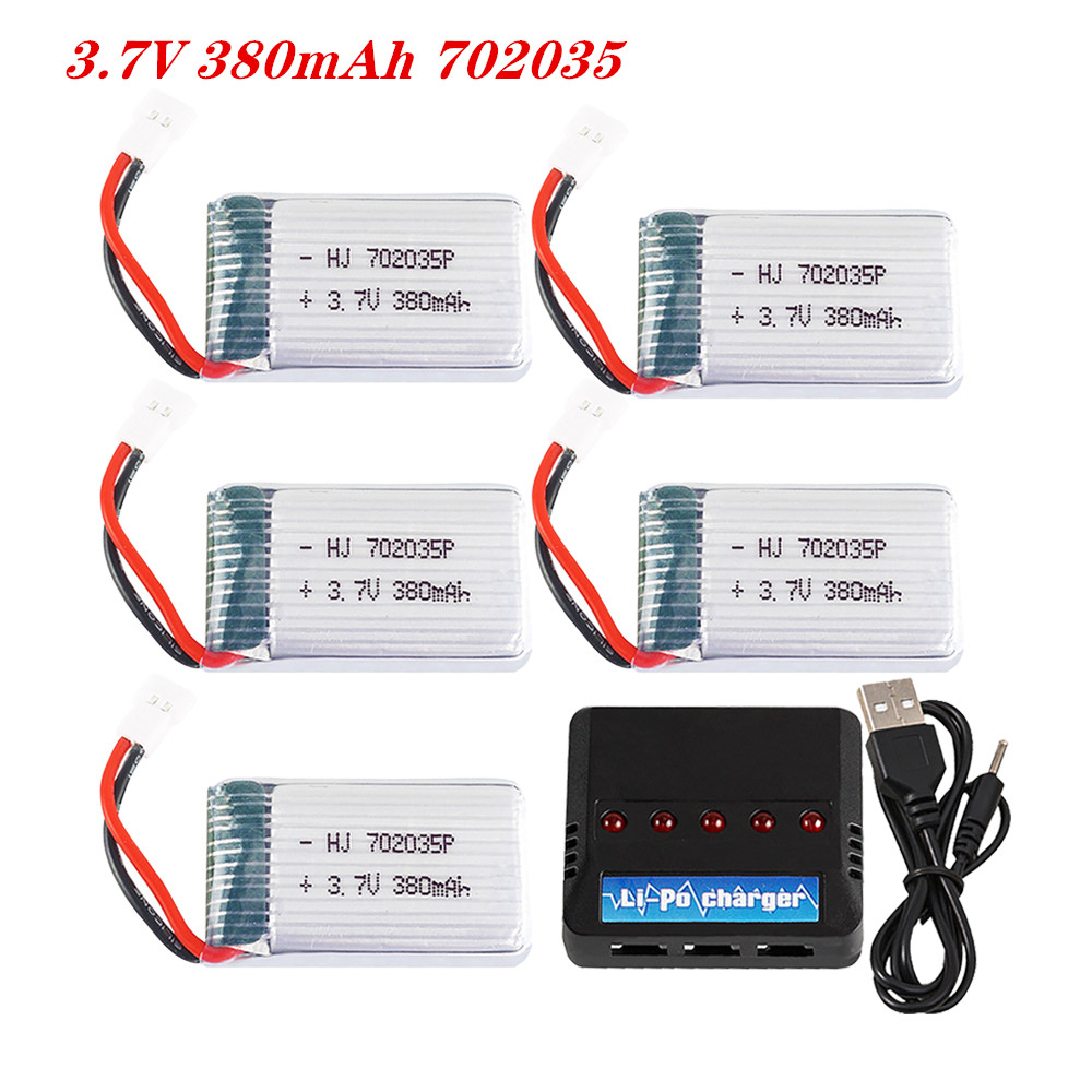 Rc Helicopter Parts - 3.7V 380Mah 702035 Lipo Batterij Oplaadbare