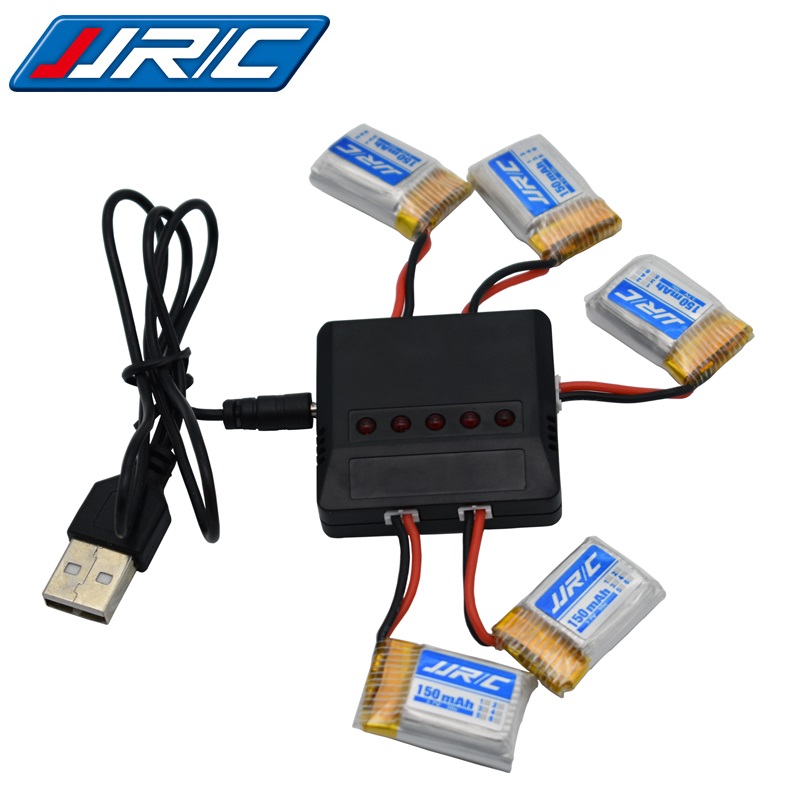 Rc Helicopter Charger - Originele JJRC H36 Batterij 3.7V 150mAh