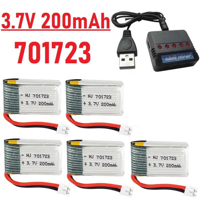 Rc Helicopter Charger - Upgrade 3.7V 200mAh Batterij Met Oplader