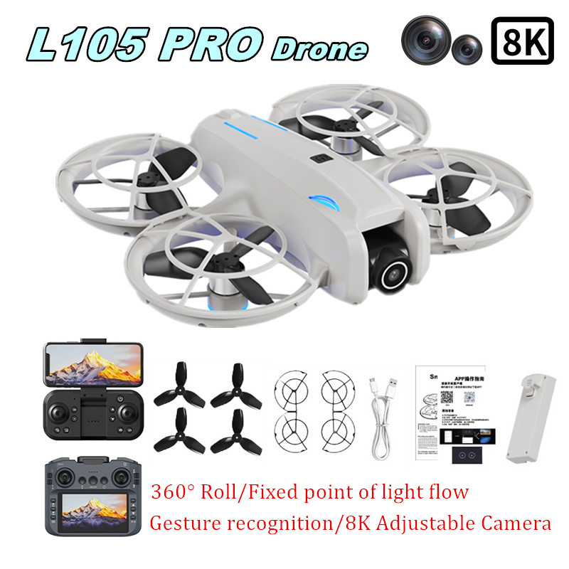 L105 PRO Drone Duel 8k Lens Vo - Rc Helicopter Case recensie en prijs